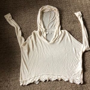 Knit hoodie